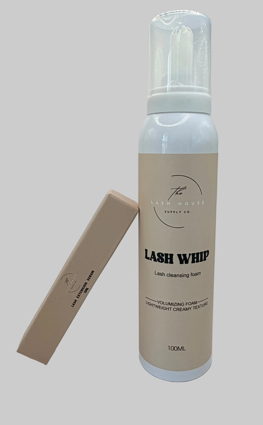 Lash Growth Serum + Whipped Lash Cleanser
